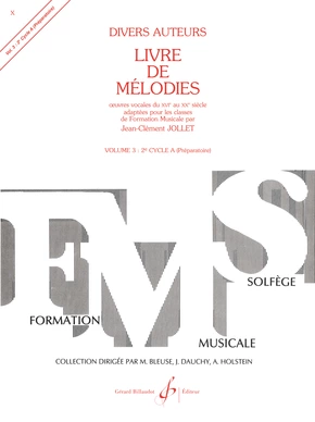 Livre de mélodies. Volume 3